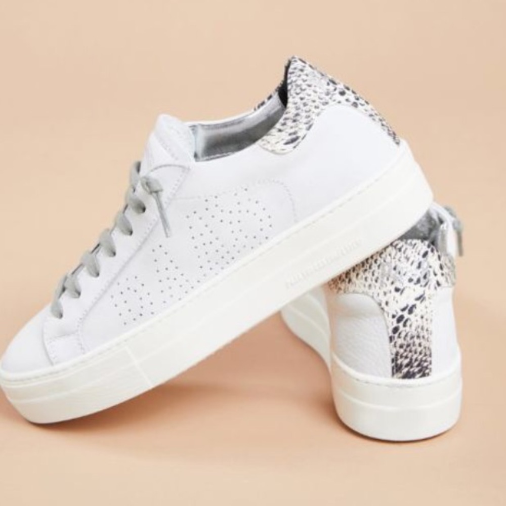 P448 Platform Snake Heel Sneaker